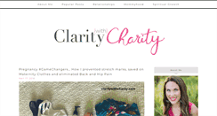 Desktop Screenshot of claritywithcharity.com