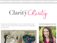 Tablet Screenshot of claritywithcharity.com